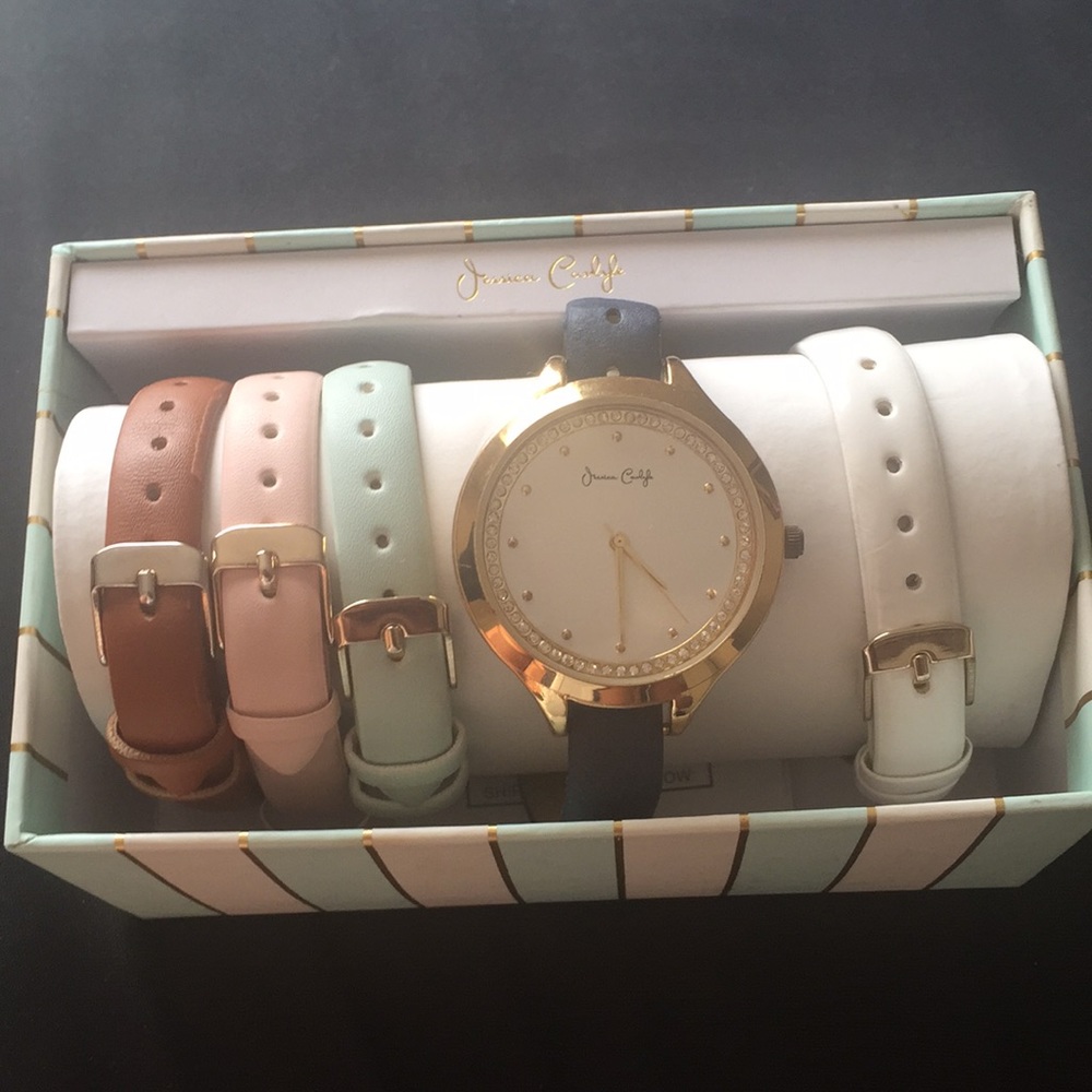 Jessica Carlyle watch with assorted straps